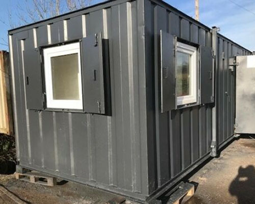 anti vandal high security portable shipping container grey office container for sale