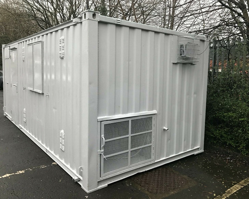side view of welfare unit
